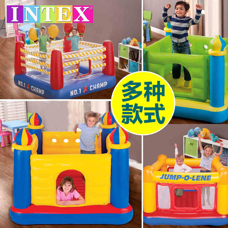 INTEX Inflatable castle Trampoline Bobo Ocean ball pool indoor small-scale children Playground Jumping music thickeningin the Toy/Childs/Puzzle/Building block/Model , Electronic/Light/Aerated/Tricky Toy , Plastic inflatable toys (Do not put other materials) category - from Buy2taobao.com to provide professional Taobao agent buy service