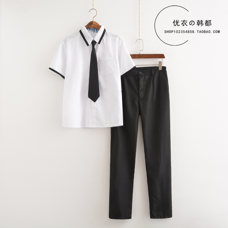 College wind Class clothes school uniform men and women Short sleeved high school student uniform the republic of korea Korean Edition Graduation photo clothing showin the Women's clothing/Boutique , Set/Student uniforms/Work uniforms , Student uniforms category - from Buy2taobao.com to provide professional Taobao agent buy service