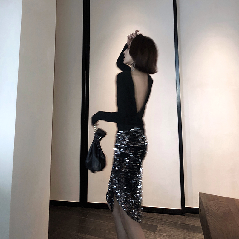 gshero black Paige Sequins skirt summer bling Nightclub party ins Ultra-fire Skirtin the Women's clothing/Boutique , Skirts category - from Buy2taobao.com to provide professional Taobao agent buy service