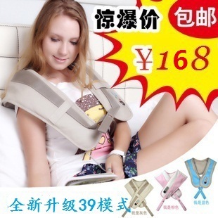  加热按摩仪肩颈捶打加热按摩披肩按摩枕肩部颈椎按摩器正品特价