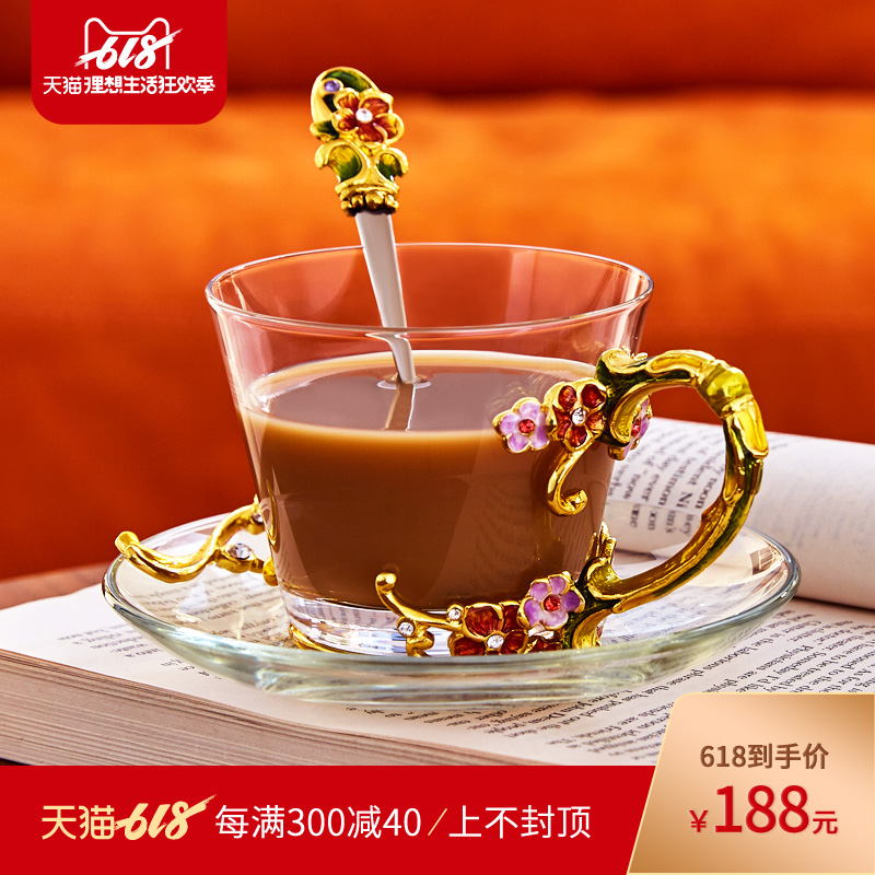 Robbie Rodin Enamel Mug Simplicity originality Glass glass coffee Coffee spoon Box 3 suitin the Tableware , Coffee , Mug category - from Buy2taobao.com to provide professional Taobao agent buy service