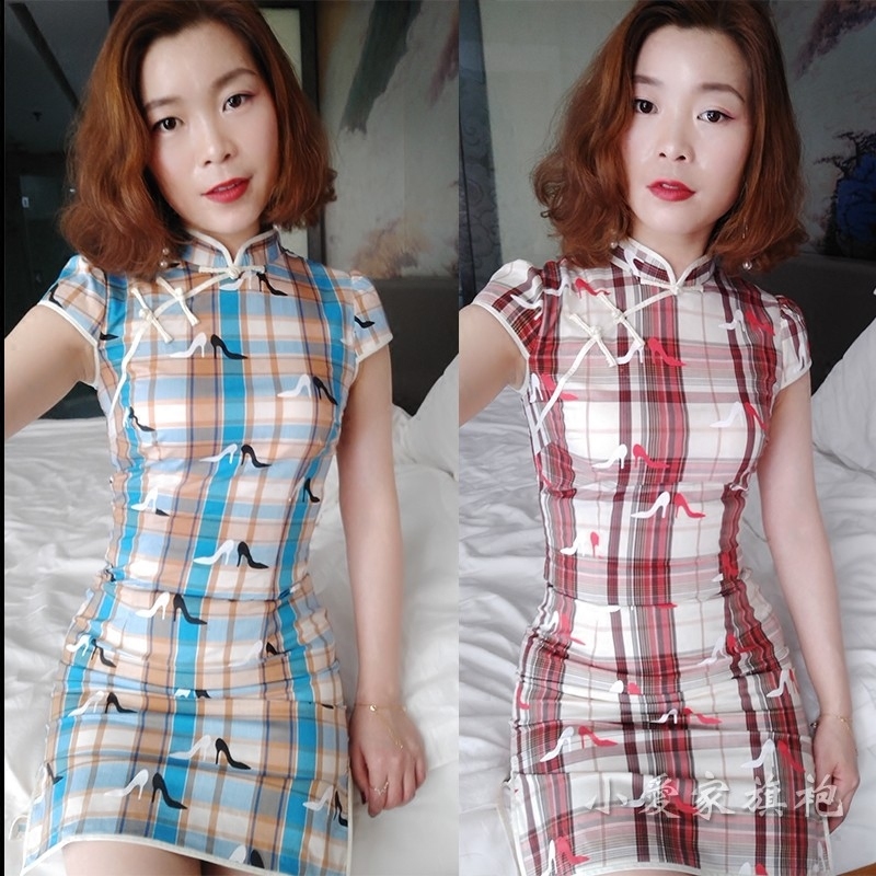 唐雅閣棉旗袍短款改良連衣裙立領格子修身小個子女生XS特價折扣店在類目 女裝/女士精品, 婚紗/旗袍/禮服, 旗袍中 - 來自Buy2taobao.com提供專業的淘寶代購服務
