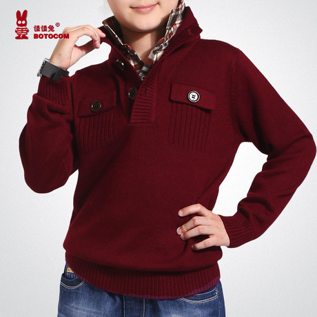 包邮韩版中大儿童男童羊毛衫<em>青少年</em>针织衫<em>毛衣</em>