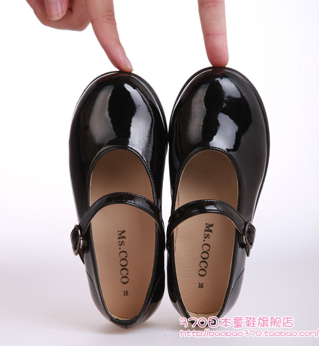 Limit spike black white Princess shoes girl student Patent leather show perform leather shoesin the Shoes/Baby Shoes/Parent-child shoes , Leather shoes category - from Buy2taobao.com to provide professional Taobao agent buy service
