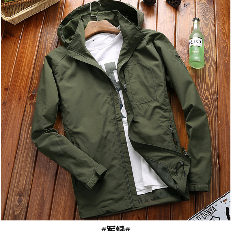 战地jeep旗舰官方正品店男装春秋夹克5XL休闲连帽夹克户外外套6XL|ruв категории Мужская одежда, пиджак - от Buy2taobao.com для оказания профессиональной услуги покупки агента Taobao