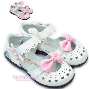  女童凉鞋儿童皮鞋半凉鞋镂空小林川子女童皮鞋公主鞋牛皮韩版