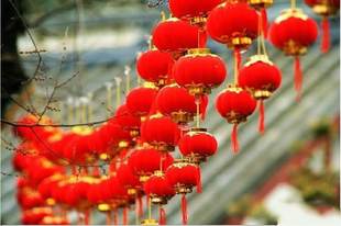 植绒小灯笼/ 带电串灯 小灯笼串/节日婚庆布置灯笼 舞蹈道具灯笼