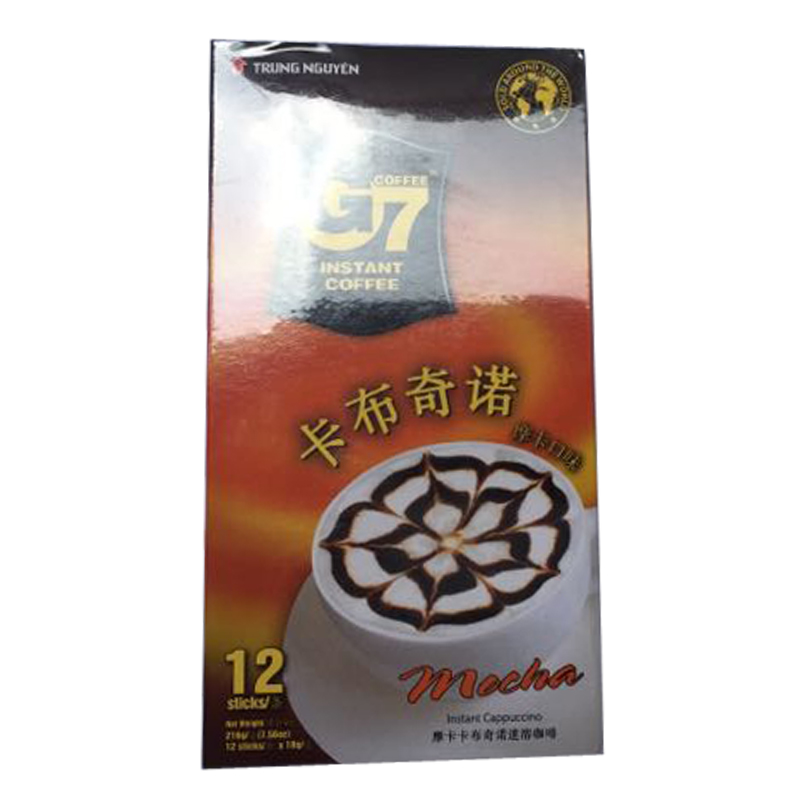 3盒包邮越南G7卡布奇诺咖啡摩卡口味三合一速溶咖啡216克 18gx12在类目 咖啡/麦片/冲饮, 速溶咖啡/咖啡豆/粉, 速溶咖啡中 - 来自Buy2taobao.com提供专业的淘宝代购服务