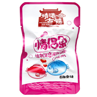  湖南特产 靖港古镇 情侣鱼16g香辣鱼块 爱鱼e族 毛毛鱼小鱼仔零食