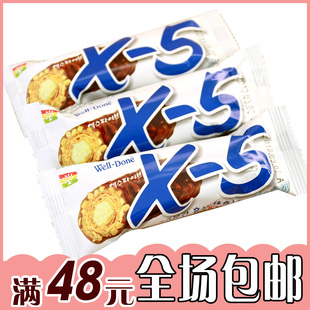  零食/特产/食品韩国进口巧克力棒/三进X5巧克力36(40)g
