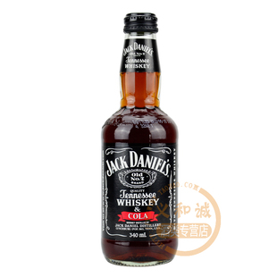  特价 洋酒 杰克丹尼威士忌可乐汽水酒340ml 原装进口 行货 正品