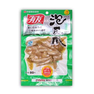  【天猫超市】有友 泡椒凤爪 山椒味 80g/袋 重庆特产零食