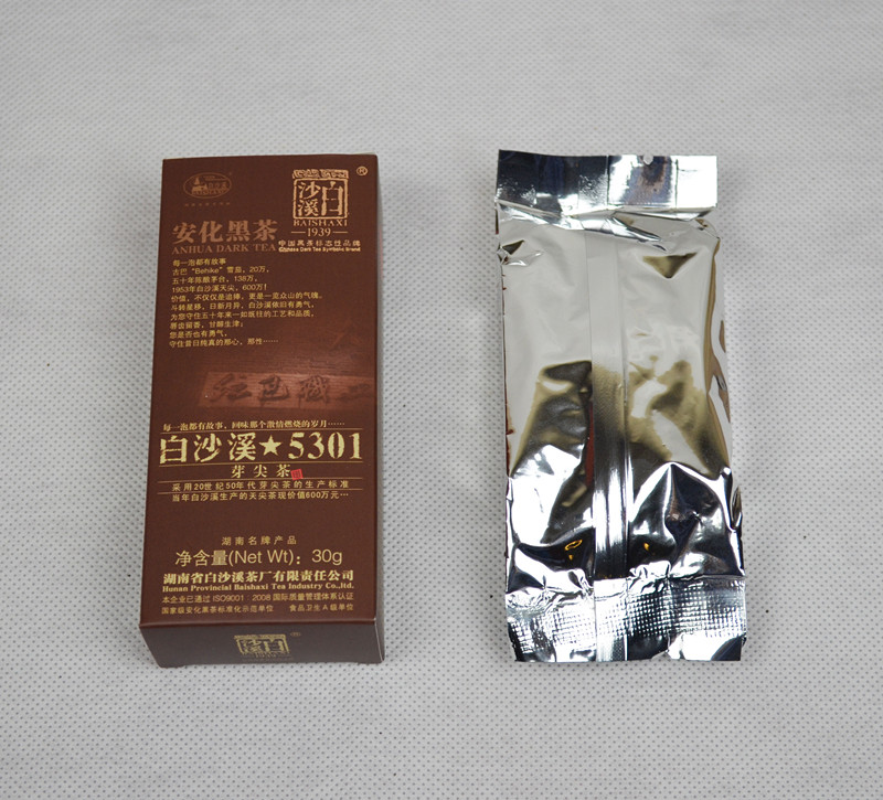湖南安化黑茶正品 白沙溪5301特级芽尖茶叶 30克小盒装|ruв категории чай, черный чай (новый), Другие черный чай - от Buy2taobao.com для оказания профессиональной услуги покупки агента Taobao