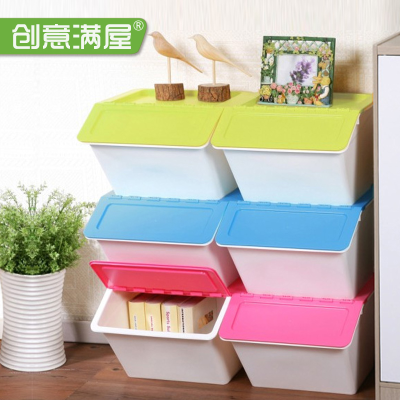 Storage box Plastic Creative house Large Flip Superposition Arrangement storage box Clothing Toy Storage Boxin the Storage consolidation , Home Storage appliances , Storage box , Storage box category - from Buy2taobao.com to provide professional Taobao agent buy service
