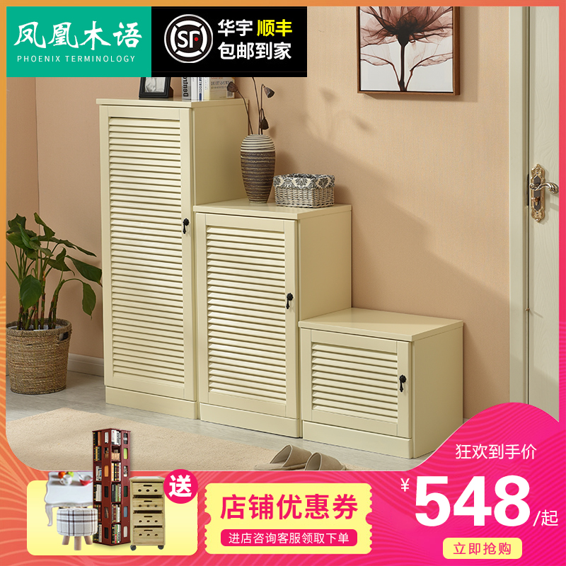 Single solid wood Shoe cabinet household Mediterranean style Ready Louvered doors ventilation a living room combination High-capacity Vestibular Arkin the Residential furniture , Cabinet , Shoebox category - from Buy2taobao.com to provide professional Taobao agent buy service
