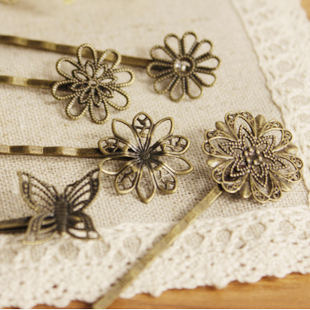  zakka 复古 花片发夹 边夹 发饰 结婚新娘头饰 多款选