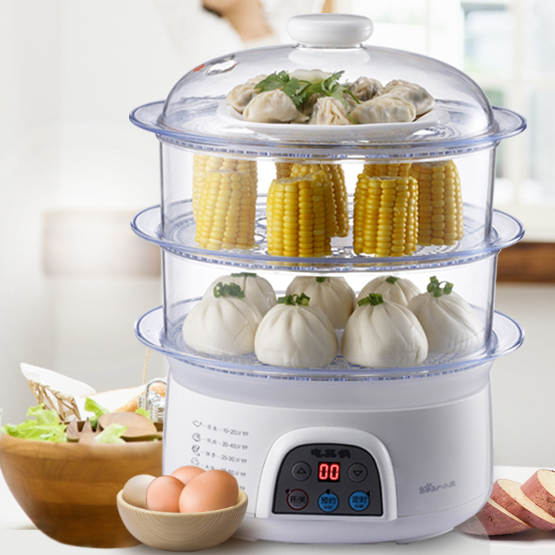 Little Bear Steamer multi-function household three layers Steamer High-capacity Reservation Timing Steamed stuffed bun Steamed buns steamerin the Kitchen Appliances , Electric cooker pot class , Steamer category - from Buy2taobao.com to provide professional Taobao agent buy service