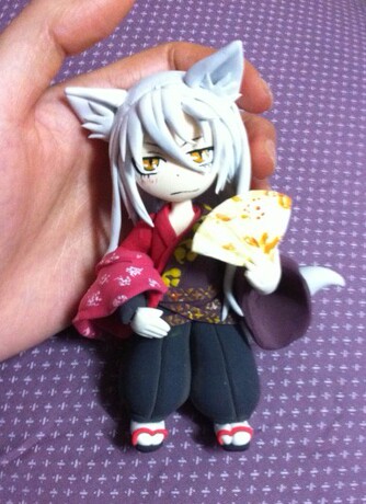 <em>元气少女缘结神</em> 巴卫 长发版 超轻粘土<em>手办</em>公仔