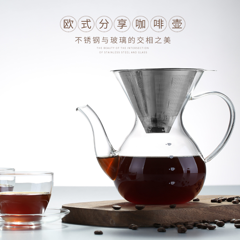 友德堂 手沖咖啡壺套裝 家用玻璃分享壺 滴漏式手沖壺濾網過濾杯在類目 餐飲具, 咖啡器具, 咖啡壺中 - 來自Buy2taobao.com提供專業的淘寶代購服務