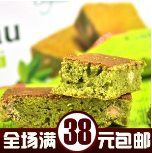  韩国原装进口 朝鲜族传统夹心糕点 乐天酸梅绿茶派 120g