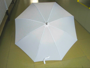 厂家直销纯白色雨伞直杆美术DIY涂鸦彩绘创意