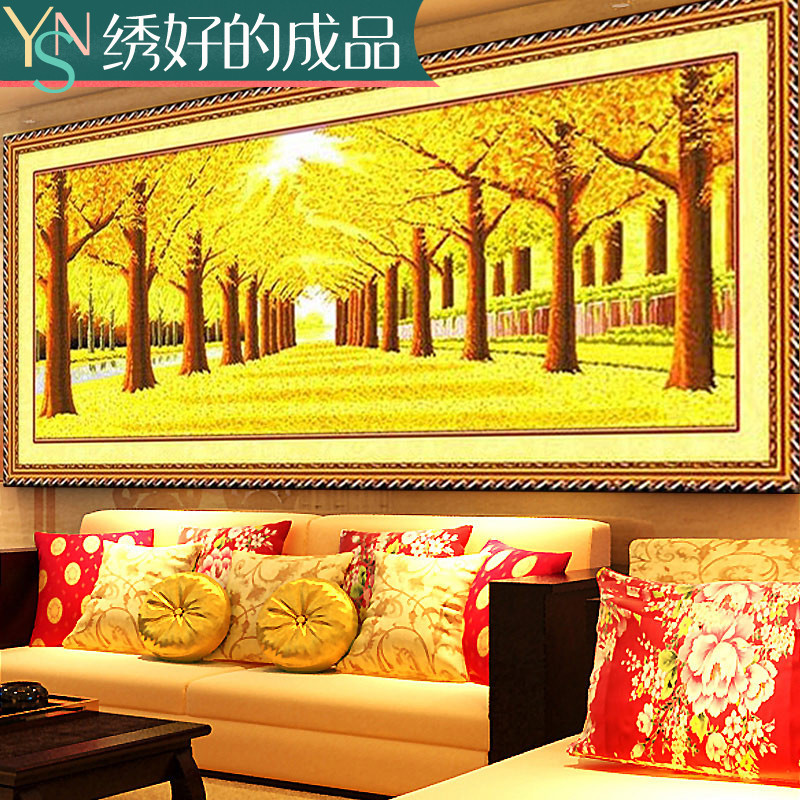 绣好的纯手工十字绣成品出售新款大幅客厅黄金满地风景成品十字绣在类目 居家布艺, 十字绣及工具配件, 十字绣套件中 - 来自Buy2taobao.com提供专业的淘宝代购服务