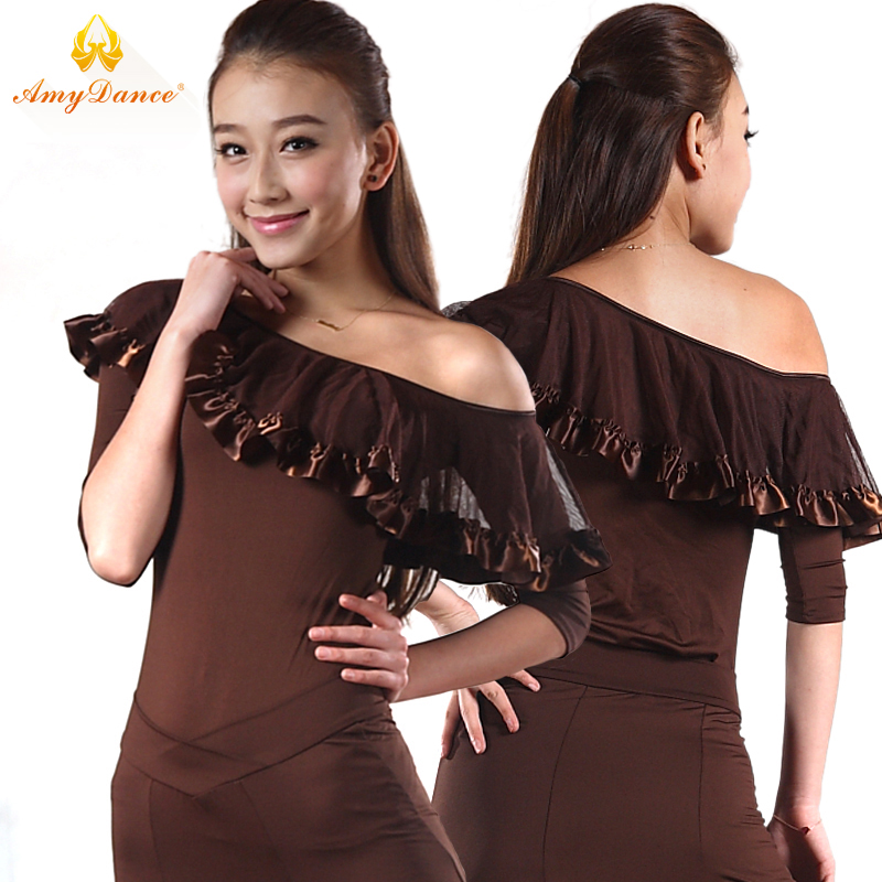 Amy dance clothes Latin jacket adult Lotus leaf Oblique square dance clothing Ballroom Uniforms Clearancein the Sports/Yoga/Fitness/Fans supplies , Dance/Aerobics/Gymnastics , Latin , Latin Dance Tops category - from Buy2taobao.com to provide professional Taobao agent buy service