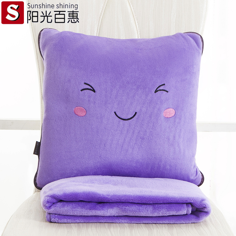 Sunshine Tupperware Pillows quilt Dual use automobile multi-function Cushion lovely winter The car Plush Pillow Blanketin the Home Fabric , Pillow/Pillow category - from Buy2taobao.com to provide professional Taobao agent buy service