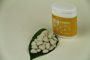  云南地域特产有机食品香醇原味金银花鲜花含片少女香体口香糖20克