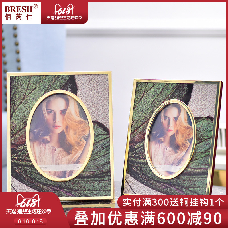 Simplicity Light extravagance Open House Marriage room ornament Photo frame Decoration Metal desktop Swing sets Frame 6 /7 inchin the Home accessories , Frame/Frames category - from Buy2taobao.com to provide professional Taobao agent buy service