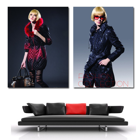 欧美<em>时尚潮流女装店</em>外贸女装服饰店装饰画挂画