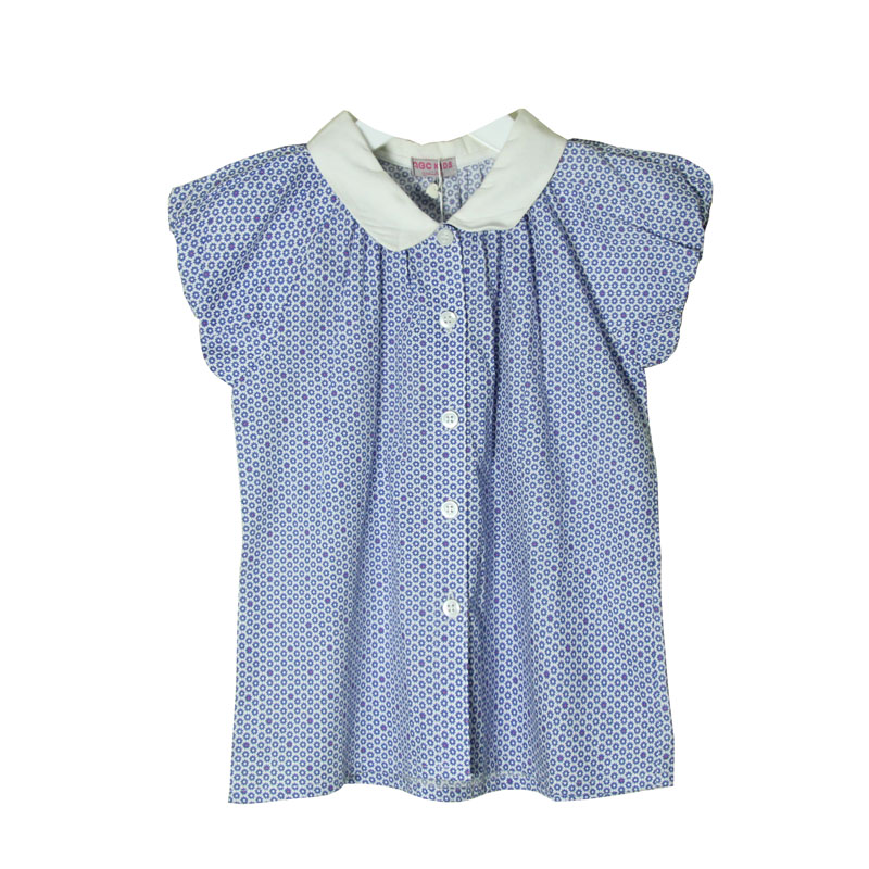 ABC Children's clothing quality goods Girls Lapel Pointed collar Real shot Summer wear pure cotton Short sleeved shirt primary 269in the Children/Baby/Family fitted , Shirt category - from Buy2taobao.com to provide professional Taobao agent buy service