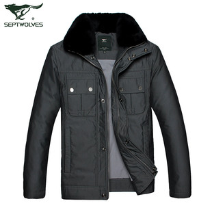  【清仓减后价392】七匹狼棉服 男士保暖外套 棉衣 正品男装 2710