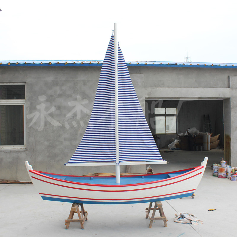 Sailing Decoration woodiness Sailing Model European style Mediterranean Sea style Wooden decorate Scenery prop Wooden Boatin the Home accessories , Craft boat category - from Buy2taobao.com to provide professional Taobao agent buy service