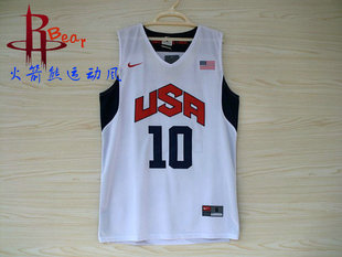 美国国家队10号科比球衣\/Kobe刺绣版篮球服\/2