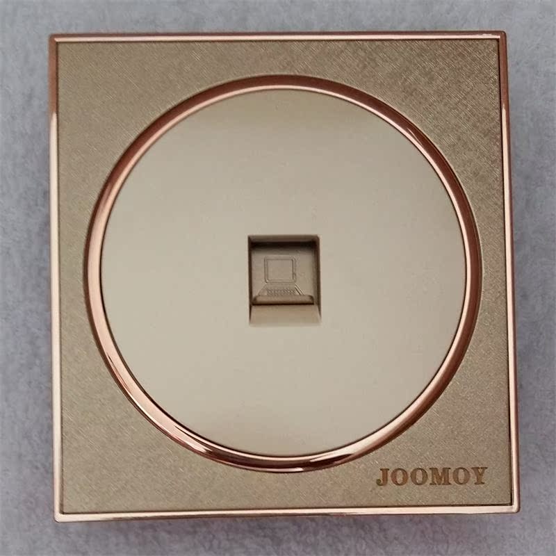 九牧墙壁开关插座 86型香槟金拉丝面板 一位电脑专用插座家用弱电在类目 电子/电工, 插座, 电脑插座中 - 来自Buy2taobao.com提供专业的淘宝代购服务