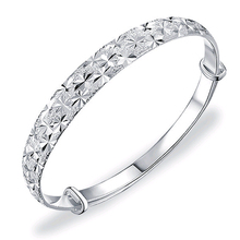 999 fine silver bangle bracelet Starry bracelet female Korean female fashion silver bracelet jewelry