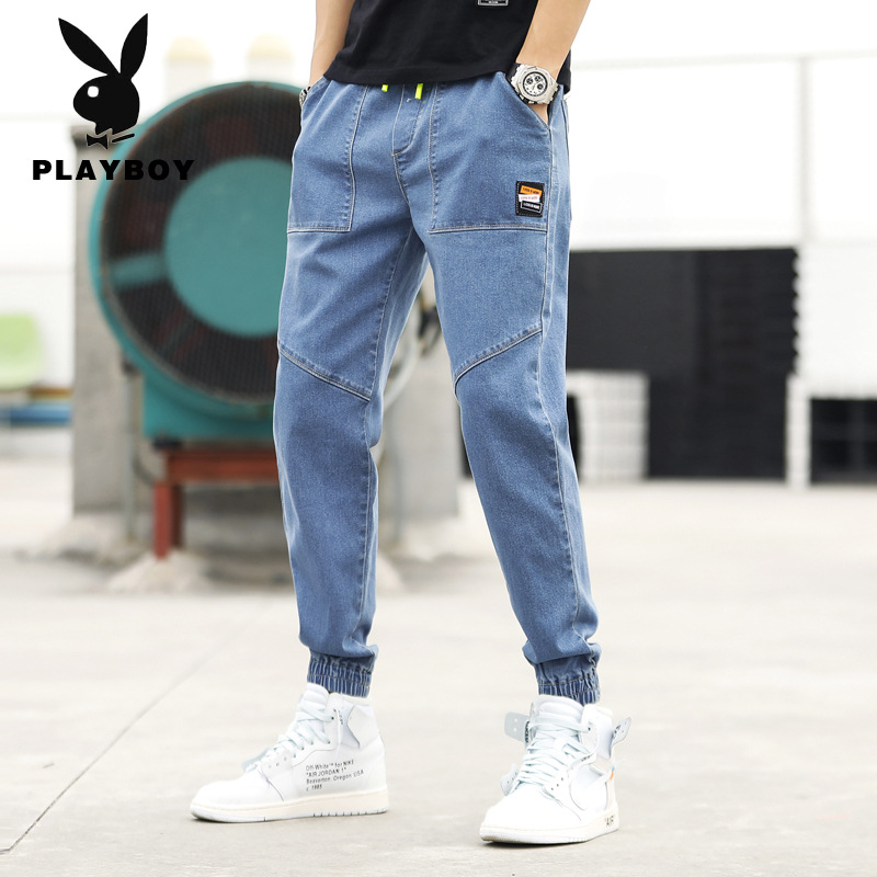 花花公子PLAYBOY夏季牛仔裤男潮牌修身长裤男裤休闲裤子薄款九分在类目 男装, 牛仔裤中 - 来自Buy2taobao.com提供专业的淘宝代购服务