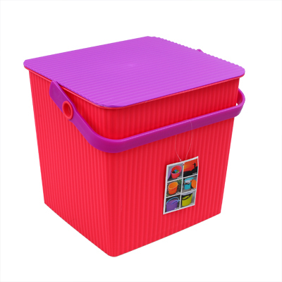 大号小号方形波浪纹水桶钓鱼桶0004 收纳桶脏