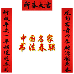  吉善缘 春联对联 新年装饰品 过年墙贴用品 蛇年开运红纸9621