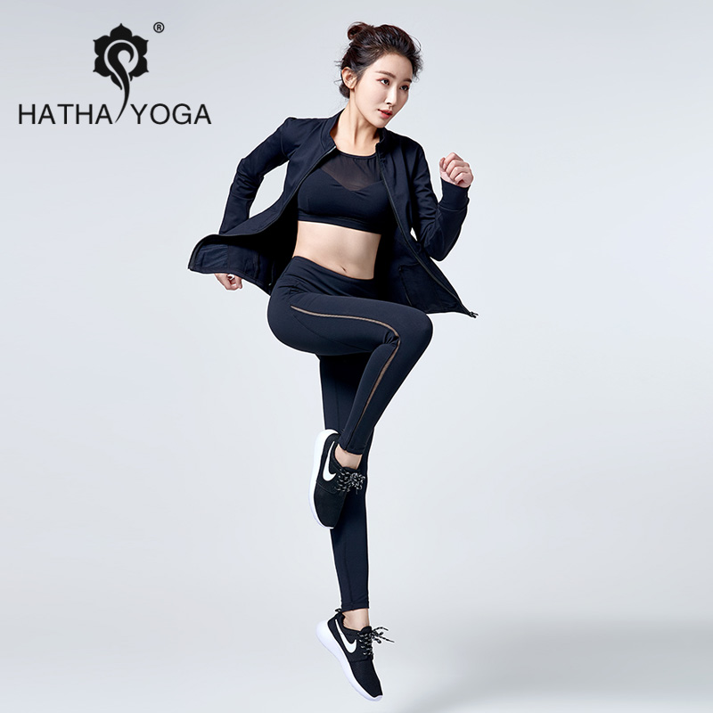 哈他瑜伽服外套女2018新款健身房专业运动初学者秋冬时尚装跑步服在类目 运动/瑜伽/健身/球迷用品, 瑜伽, 瑜伽服中 - 来自Buy2taobao.com提供专业的淘宝代购服务