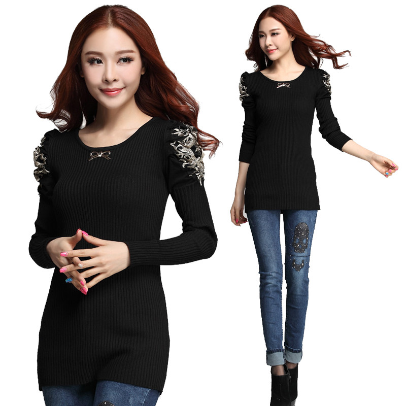 秋水伊人长袖蚕丝条纹简约<em>针织开衫</em>2014新款