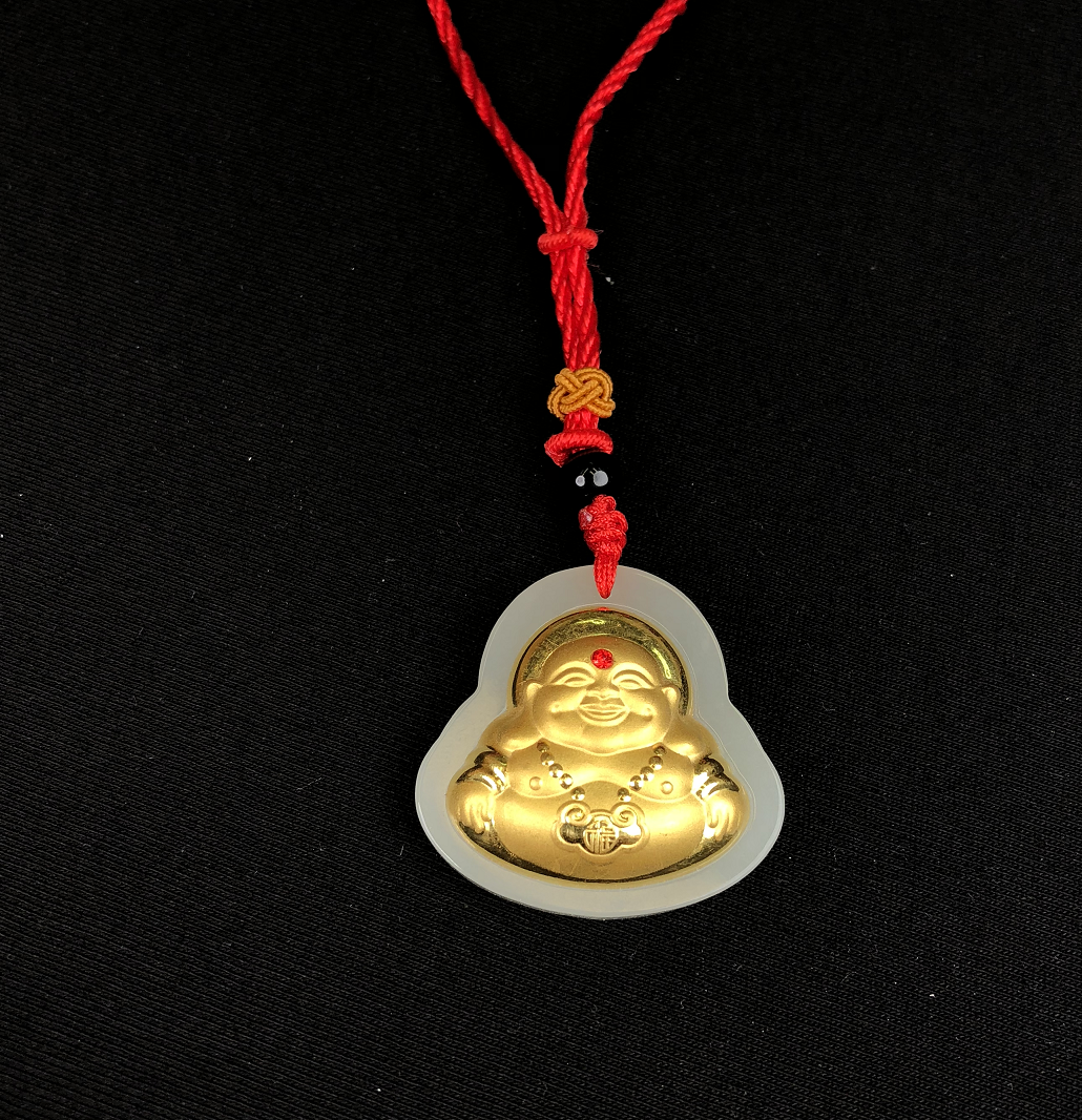 Jufeng jewelry Buddha gold inlaid with jade hjdz003in the Jewelry/Diamond/Jade/Gold , Gold jewelery (New) , Other category - from Buy2taobao.com to provide professional Taobao agent buy service