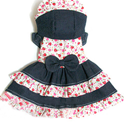 搬家亏本清仓狗衣服宠物衣服泰迪衣服-草莓印花蝴蝶结牛仔裙在类目 宠物/宠物食品及用品, 宠物服饰及配件, 宠物服装/雨衣中 - 来自Buy2taobao.com提供专业的淘宝代购服务