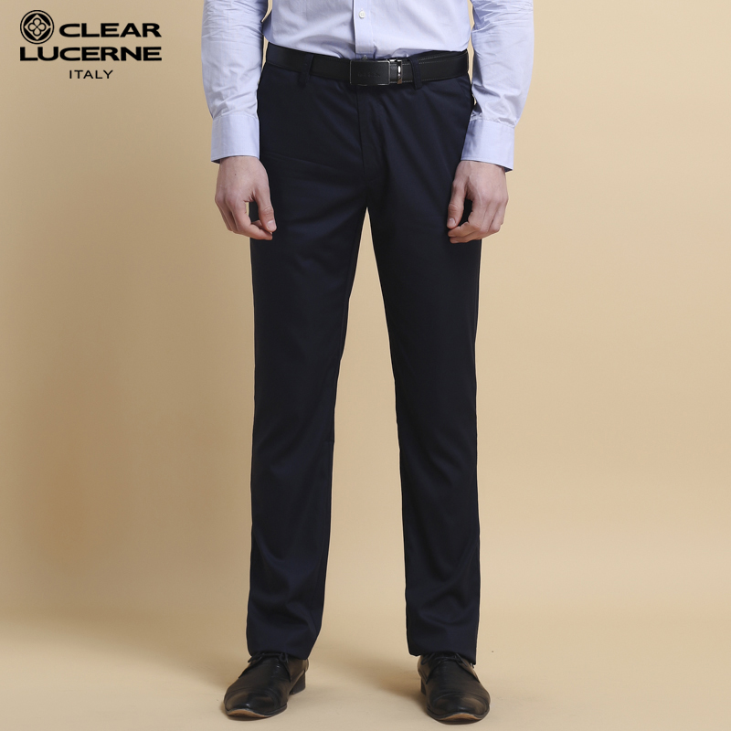 CLEARLUCERNE/ Kailai, Lu Xi 2018 Middle-aged and young man Casual pants go to work Simplicity Straight trousersin the Men's clothing, Casual pants category - from Buy2taobao.com to provide professional Taobao agent buy service