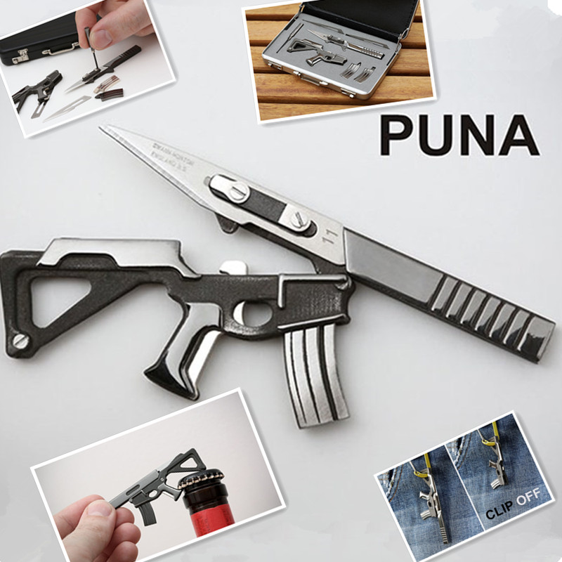 Puna 多功能枪型工具套装铝合金箱3COIL设计多功能刀具英国钥匙扣在类目 节庆用品/礼品, 创意礼品, 钥匙扣中 - 来自Buy2taobao.com提供专业的淘宝代购服务