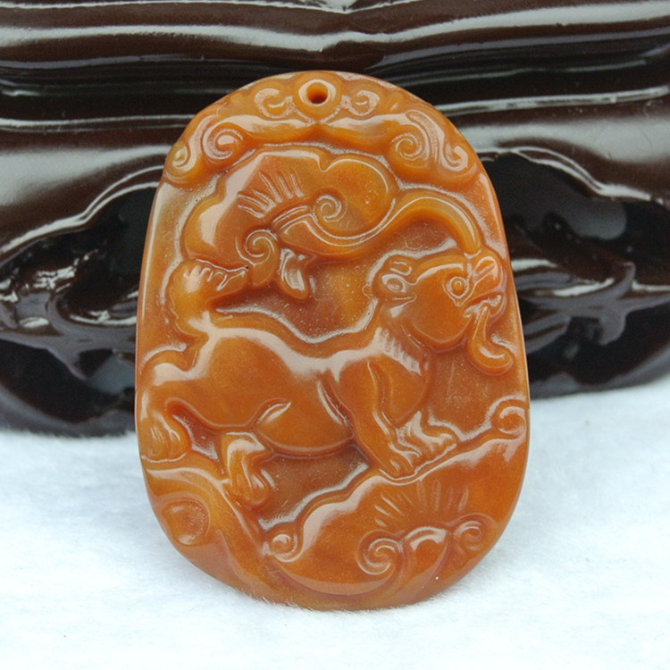 natural Huanglong Jade Pendant Chinese Zodiac Pendant Jade brand Hand-carved Jade Authenticity Promotion 6in the Jewelry/Diamond/Jade/Gold , Other natural jade , HuangLongYu (New) , Choker category - from Buy2taobao.com to provide professional Taobao agent buy service