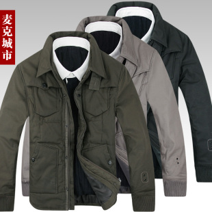  春装 棉衣服 男装厚外套 潮 男士棉服工装韩版加厚棉服