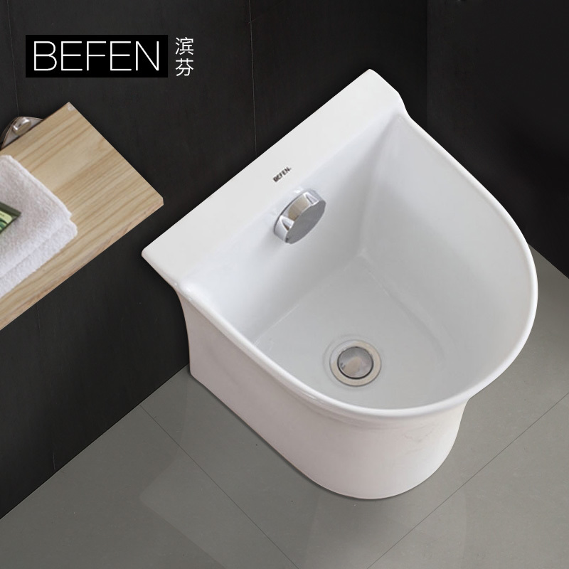 Waterfront bathroom Ceramic mop basin Mop bucket Mop pool Mop bucket Mop pool With automatic launchingin the Decoration main material , Toiletries , Mop pool category - from Buy2taobao.com to provide professional Taobao agent buy service