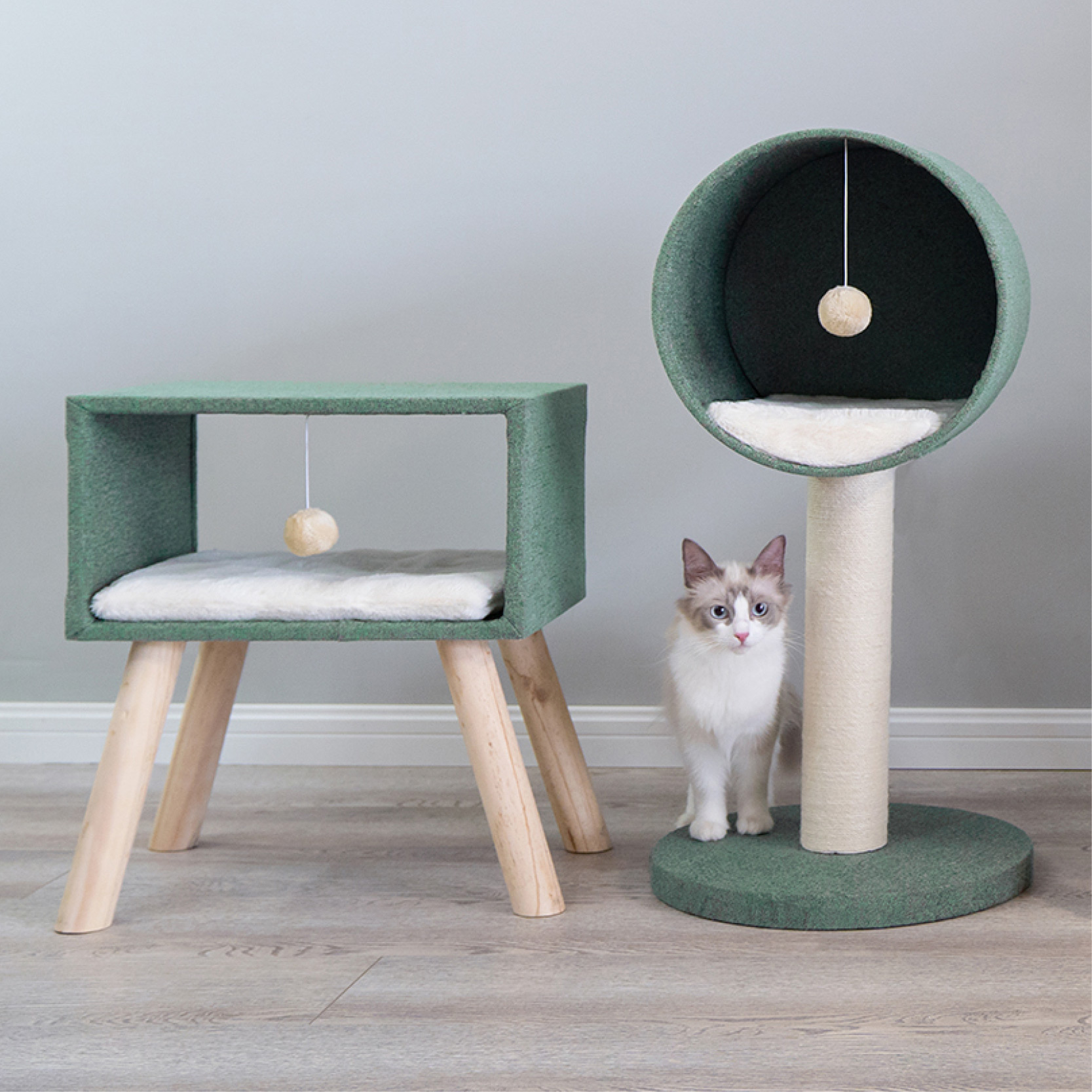 Hello猫-Zeze北欧风猫爬架猫窝实木猫树猫跳台剑麻猫抓柱猫咪用品在类目 宠物/宠物食品及用品, 猫/狗玩具, 猫爬架中 - 来自Buy2taobao.com提供专业的淘宝代购服务